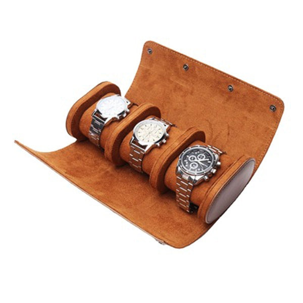 Leather Watch Travel Case 1, 2, or 3 Slots – Vega Luxury Pieces
